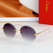 PREMIÈRE RIMLESS ROUND FRAME SUNGLASSES CT0475 IN METAL