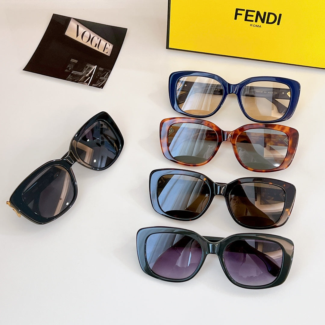 ROMA SQUARE FRAME SUNGLASSES FE40138 IN ACETATE