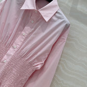 PRADA PREMIUM SHIRT DRESS WITH WAISTED DESIGN 276303