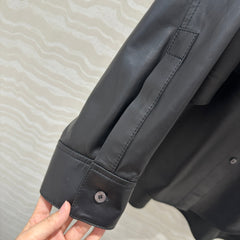 Loewe Shirt Jacket Black Lambskin