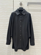 Loewe Shirt Jacket Black Lambskin