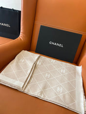 CHANEL 25S SCARF 140 IN WOOL SILK 700809