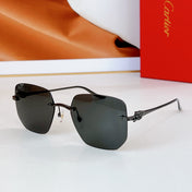 PANTHÈRE RIMLESS SQUARE FRAME SUNGLASSES CT0549S IN METAL
