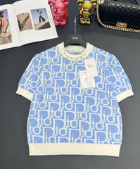 Dior 25 T-Shirt Light Blue Wool 232731