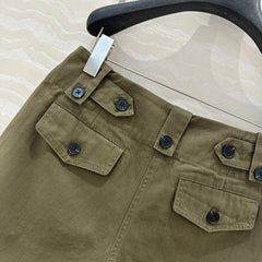 PRADA FASHION MOSS GREEN SHORTS 263938