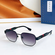 SQUARE FRAME SUNGLASSES GG1407 IN METAL EMBOSSED LOGO