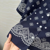 MIUMIU MIDNIGHT BLUE SHORT-SLEEVE SHIRT 261480