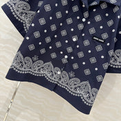 MIUMIU MIDNIGHT BLUE SHORT-SLEEVE SHIRT 261480