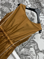 MIU 25S VEST DRESS GREY IN NYLON 263148