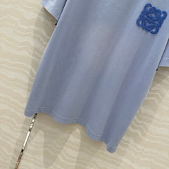 Loewe Short Sleeved T-shirt Blue Cotton