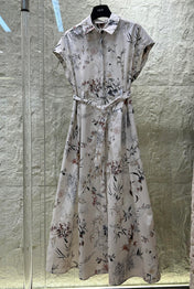 DR ELEGANT PRINT DRESS 25S IN COTTON 266188