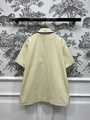 GUCCI 25S NEW STYLE SHORT SLEEVE LAPEL DRESS 262936