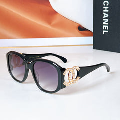 CAT EYE SUNGLASSES A71498 IN ACETATE METAL LOGO