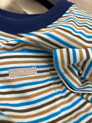 STRIPED CREW NECK TEE 25S IN COTTON 266080