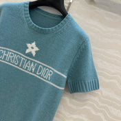 DIOR SHORT-SLEEVE CASHMERE SWEATER 264913