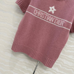 DIOR SHORT-SLEEVE CASHMERE SWEATER 264916