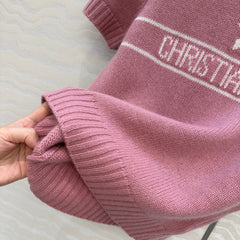 DIOR SHORT-SLEEVE CASHMERE SWEATER 264916