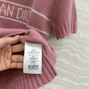 DIOR SHORT-SLEEVE CASHMERE SWEATER 264916