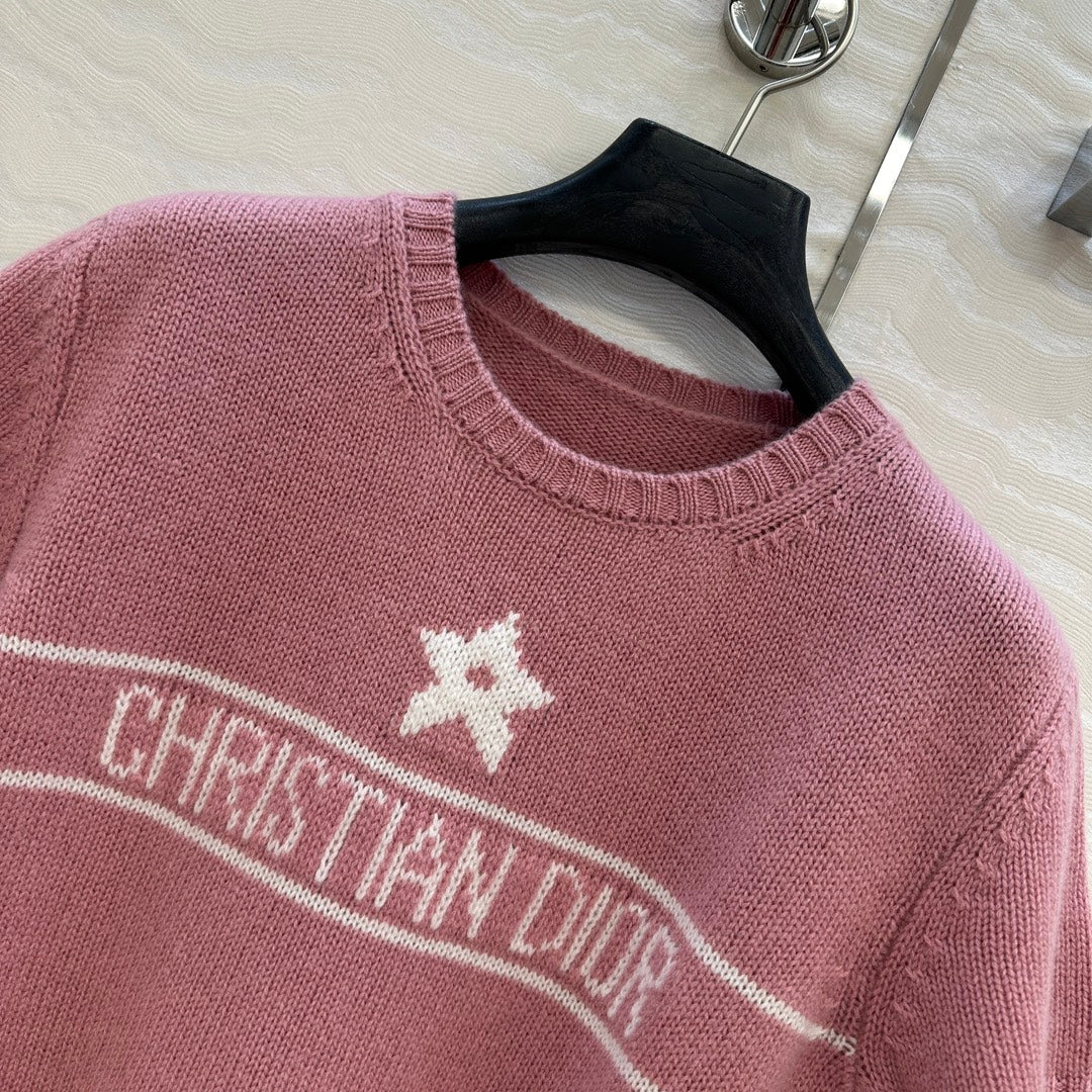 DIOR SHORT-SLEEVE CASHMERE SWEATER 264916