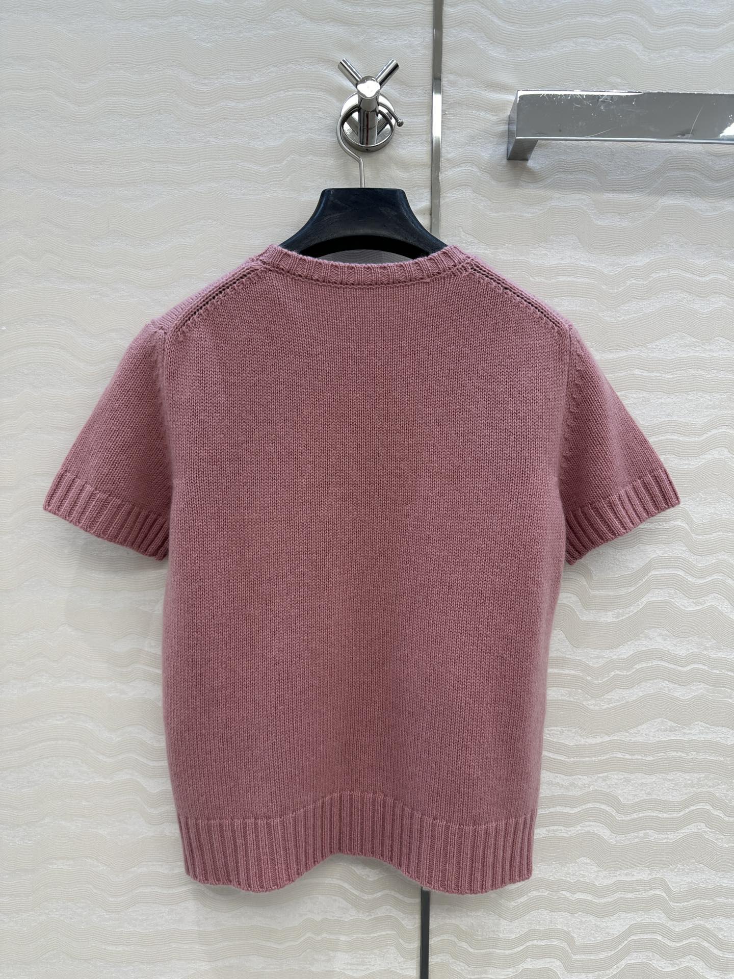 DIOR SHORT-SLEEVE CASHMERE SWEATER 264916