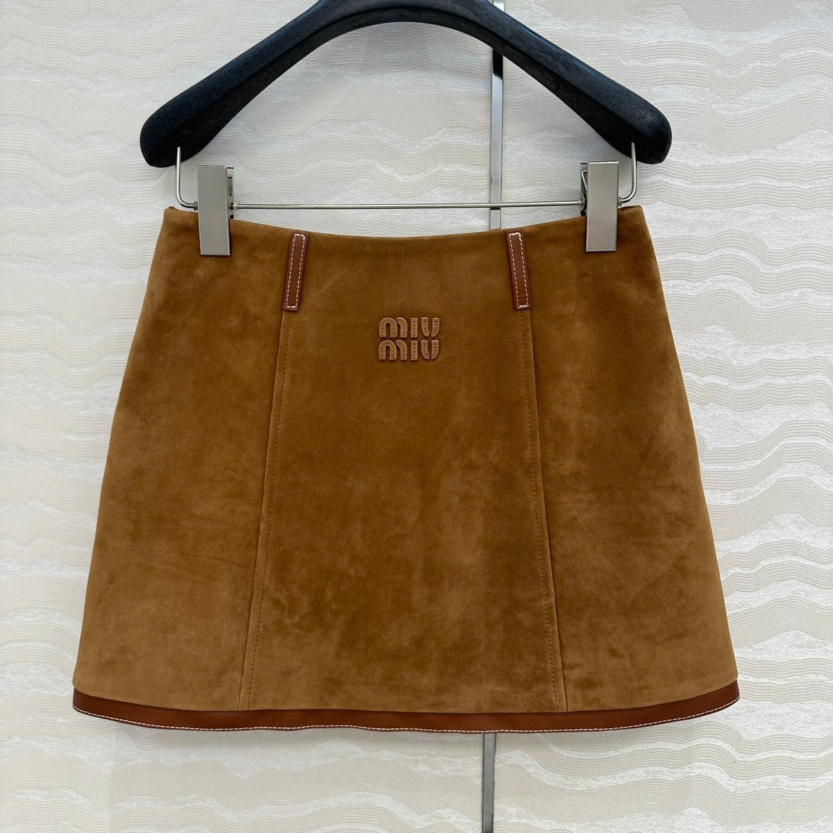 MIUMIU ULTRA MINI SUEDE SKIRT 264784