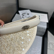 CC SUN HAT MODEL IVORY WITH SEQUINS 673927
