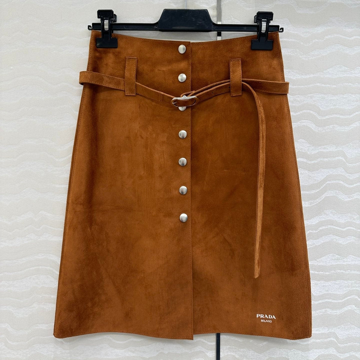 PRADA LAMB LEATHER SKIRT 276298