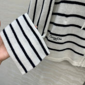 DIOR HOODED STRIPED KNIT CARDIGAN 276284