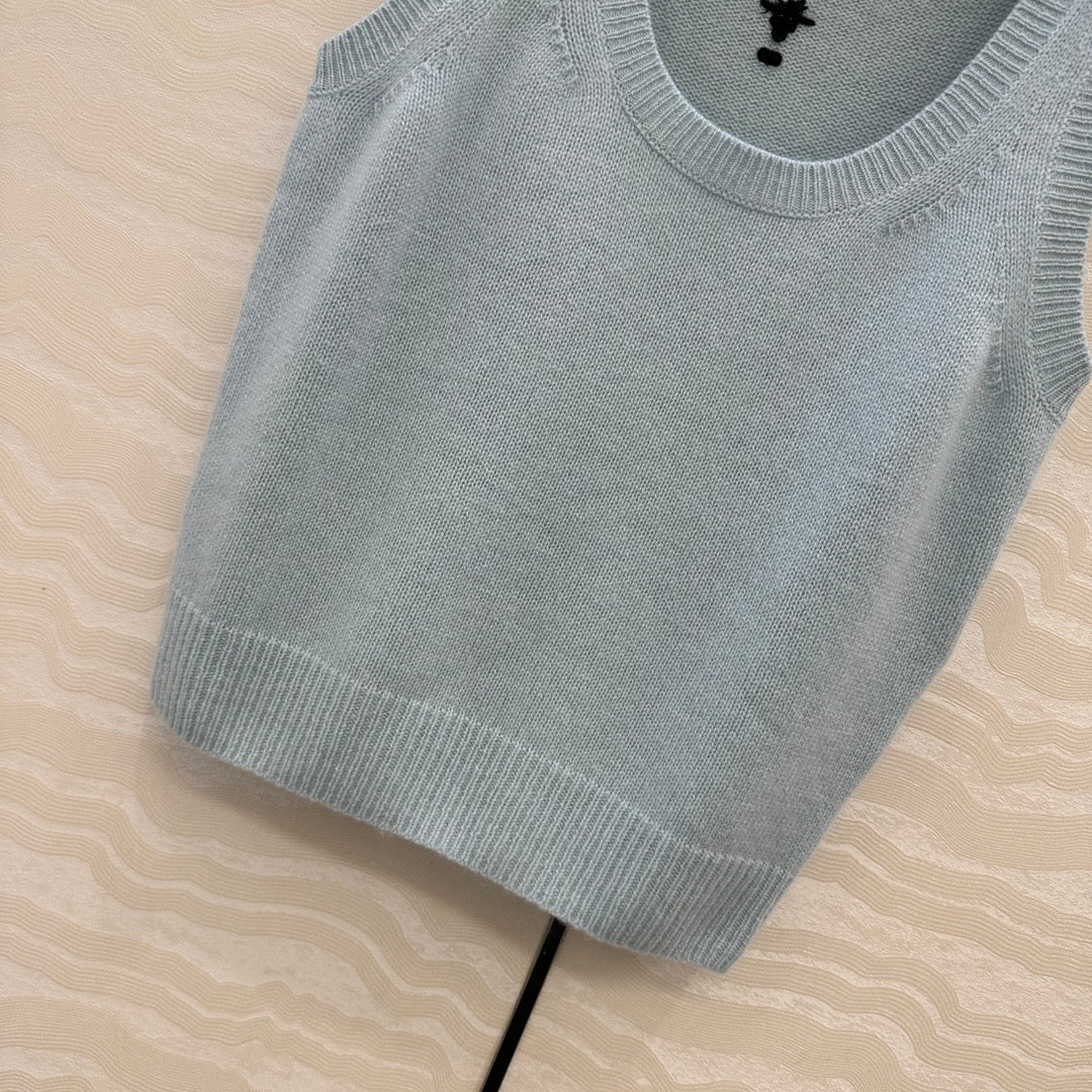 DIOR U-NECK CASHMERE VEST 276279