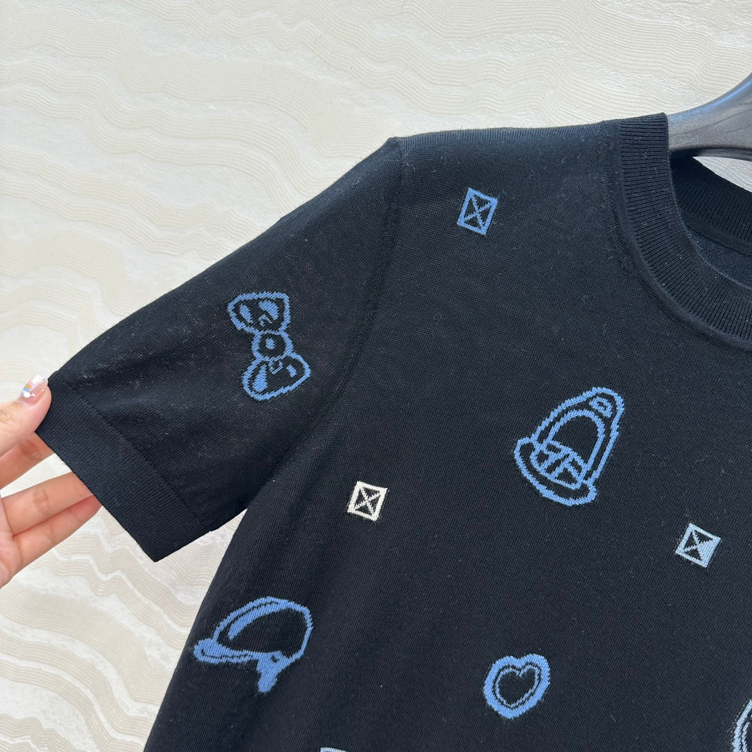 HERMES SHORT SLEEVE JACQUARD T-SHIRT 276209