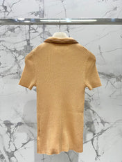 MIUMIU SHORT-SLEEVE KNIT TOP STYLE 263