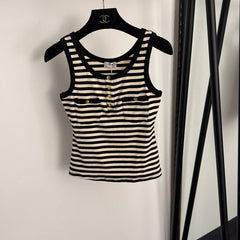 CELINE 25S STRIPED TANK TOP 0115