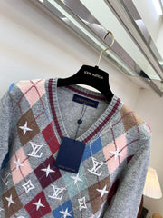 LV 25S V-NECK SWEATER 0111