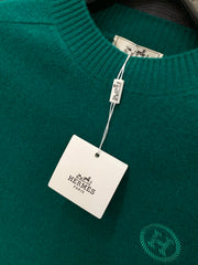 HERMES 25S LONG-SLEEVE KNITTED CREW NECK SWEATER 179