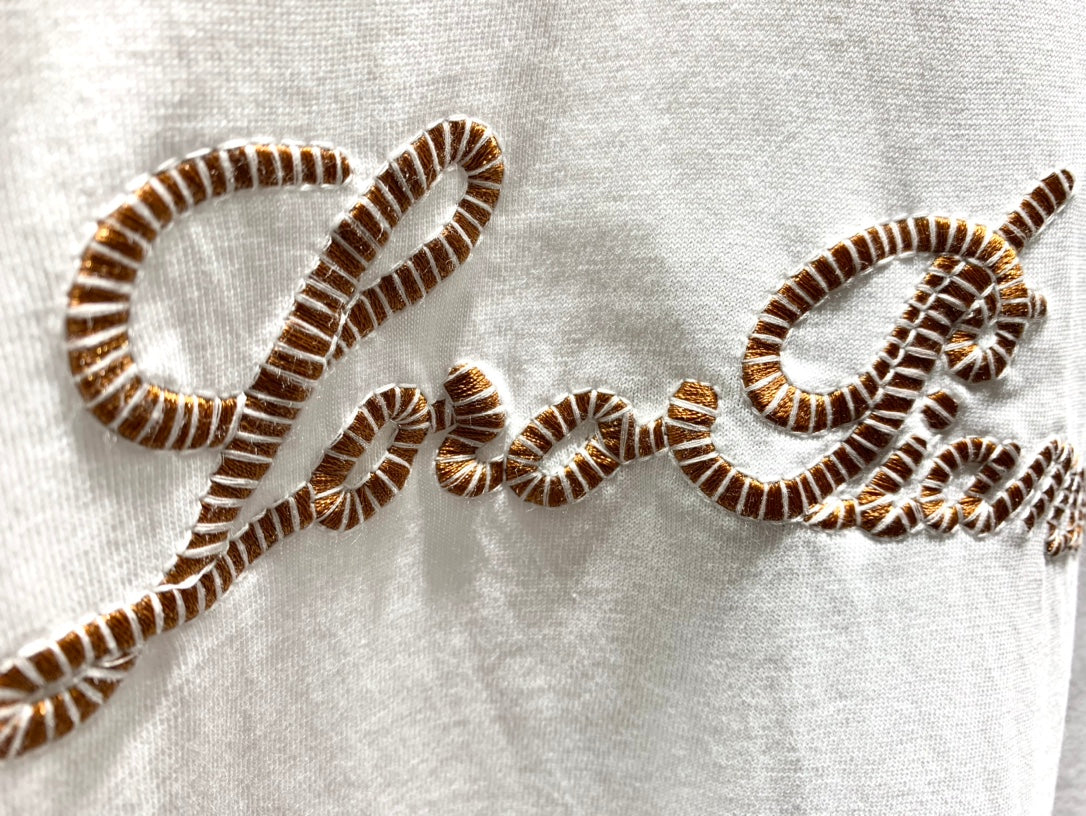 LORO PIANA 26S EMBROIDERED T-SHIRT 744