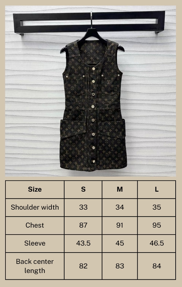 LV Monogram Denim Set