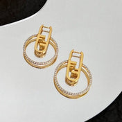 O’LOCK GOLD DIAMOND EARRINGS