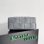 BV SMALL BRICK 24CM GREY LAMBSKIN