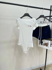 Miu 25 Body Suit White Cotton 208771