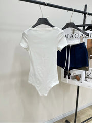 Miu 25 Body Suit White Cotton 208771