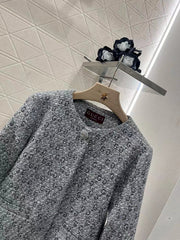 GG Coat Grey Tweed Coat