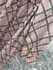 GG Printed Silk Dress Pink Ready To Wear