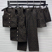 LV Monogram Denim Set