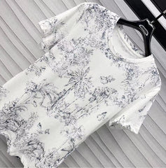 CD T-Shirt White Cotton Style 1