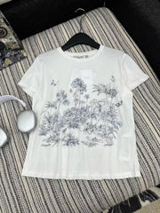 CD T-Shirt White Cotton Style 2