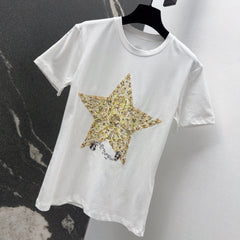 CD T-Shirt White Cotton Style 3