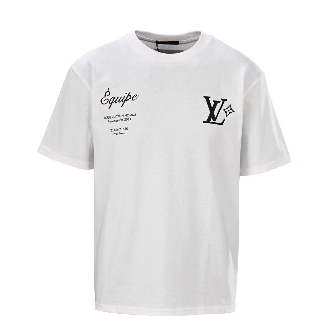 LV Lovers T-Shirt White Cotton