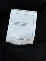 CC ICONIC SKIRT IN BLACK WOOL KNIT WITH FRONT POCKETS