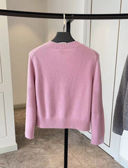 CC  CRYSTAL BUTTON PINK CARDIGAN