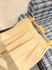 LOEWE SET IN BEIGE COTTON WITH EMBROIDERED LOGO